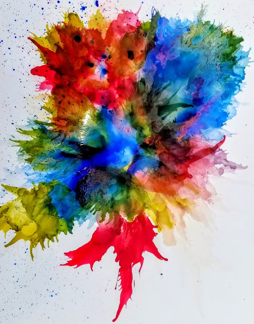 Indigo ink art