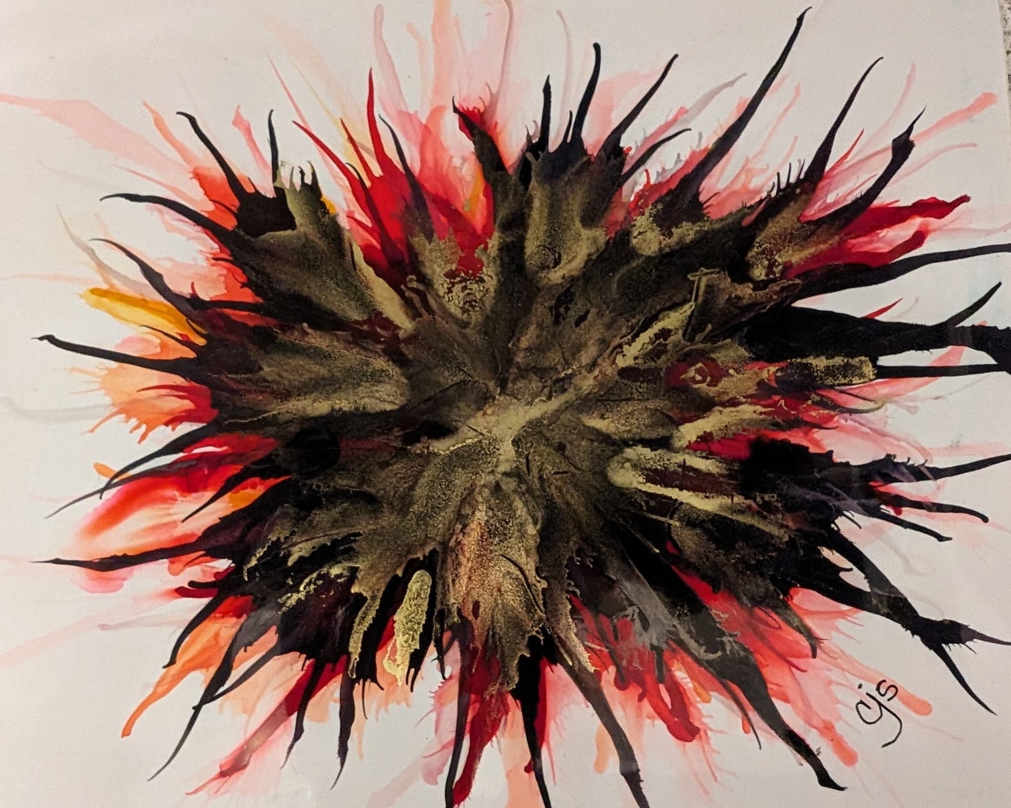 Red ink art